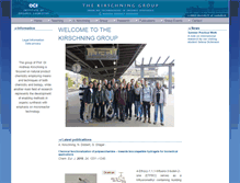 Tablet Screenshot of kirschning-group.com
